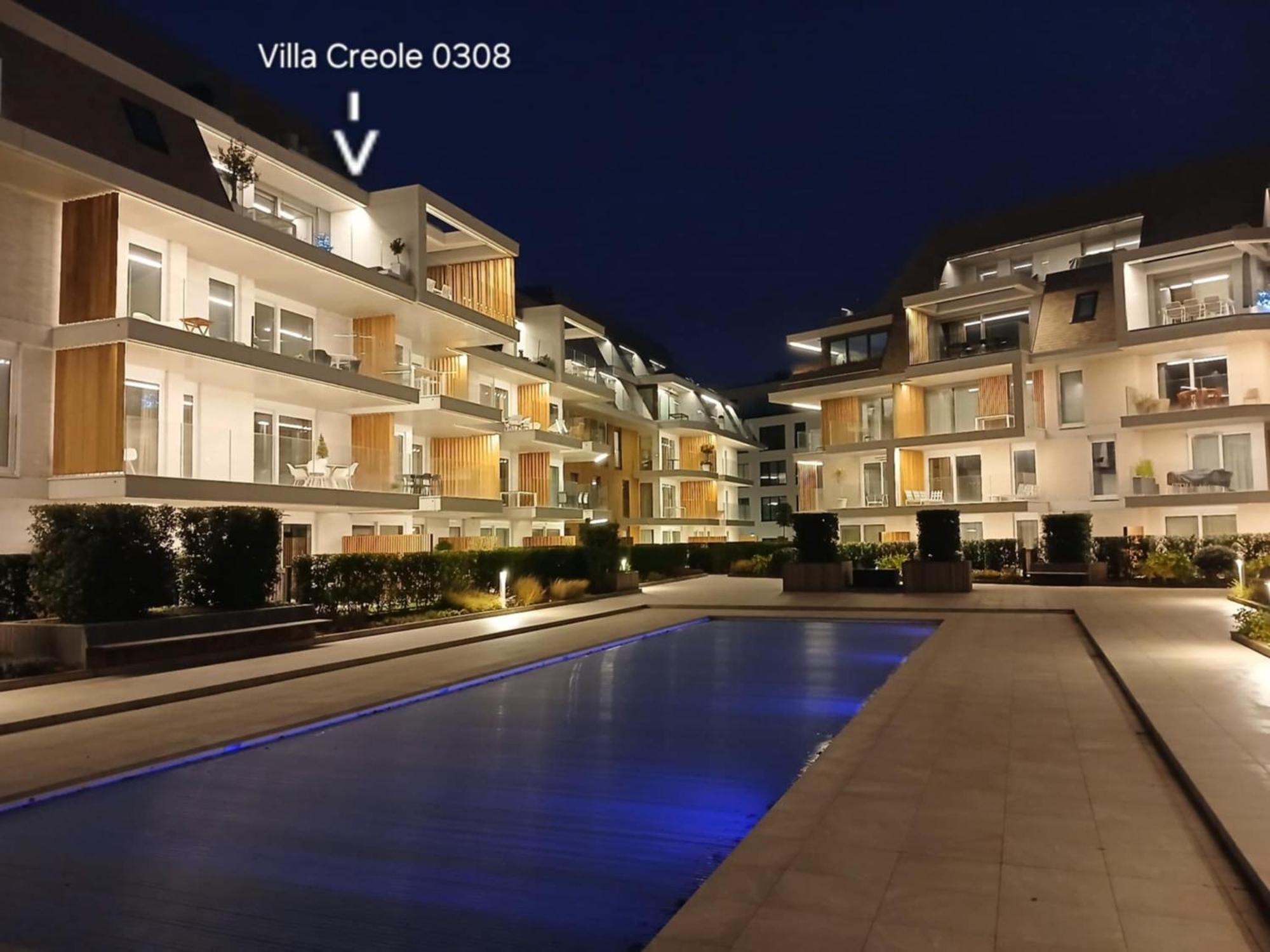 Villa Creole 0308 Luxe Appartement Met Verwarmd Zwembad Nieuwpoort Jachthaven Eksteriør billede